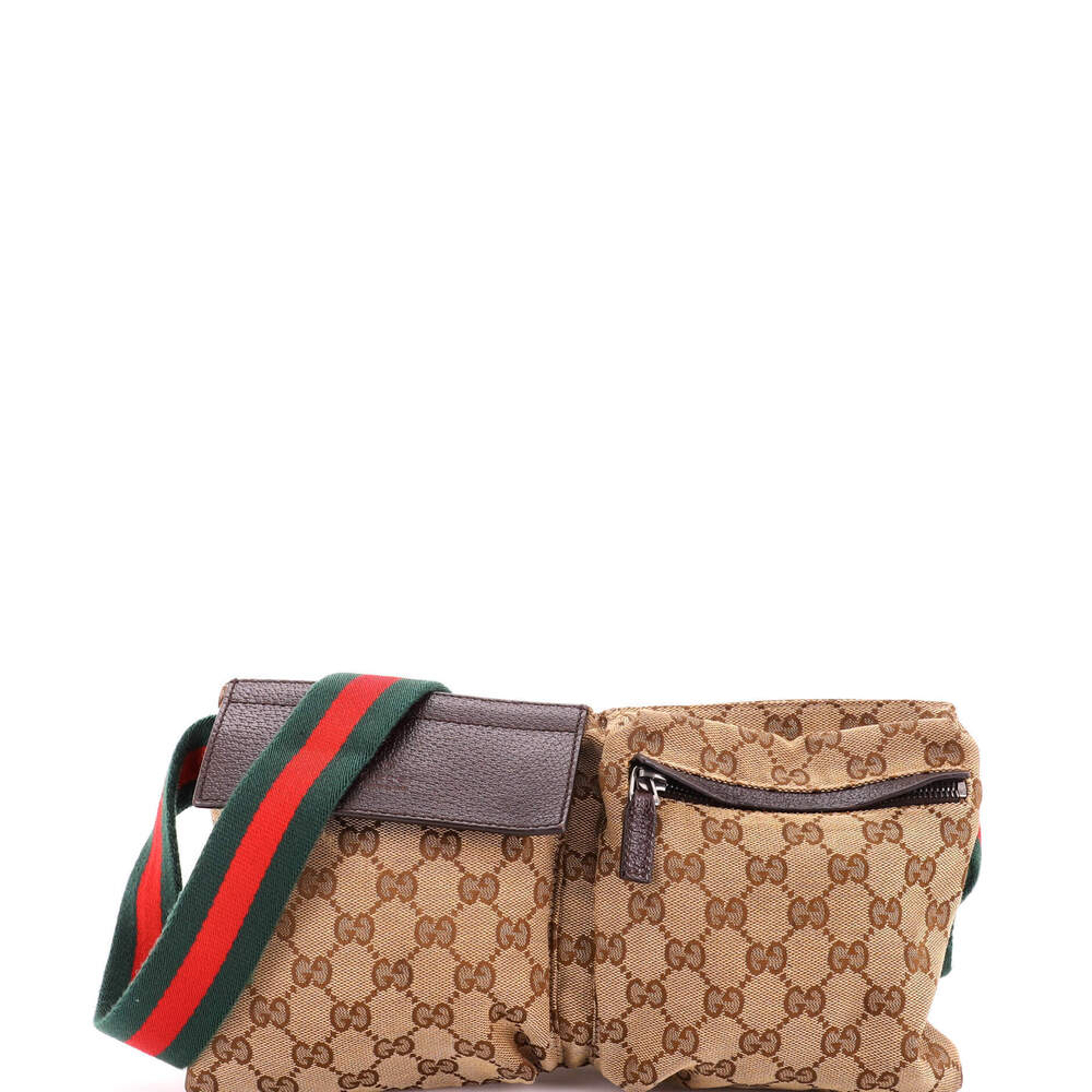 Gucci Vintage Double Belt Bag